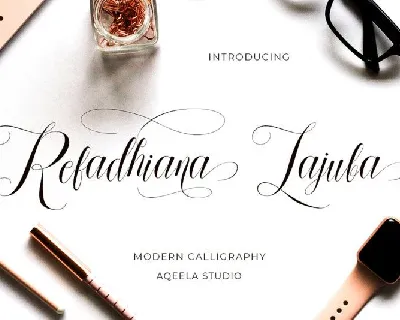 Refadhiana Lajuba font