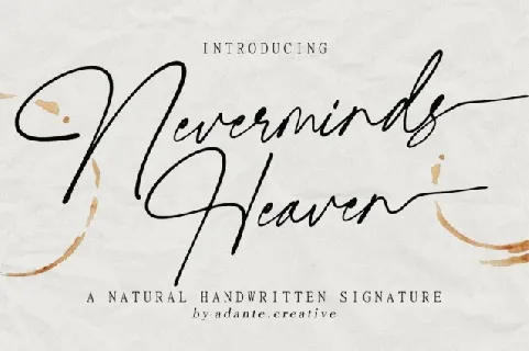 Neverminds Heaven font