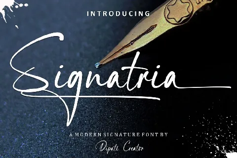 Signatria font