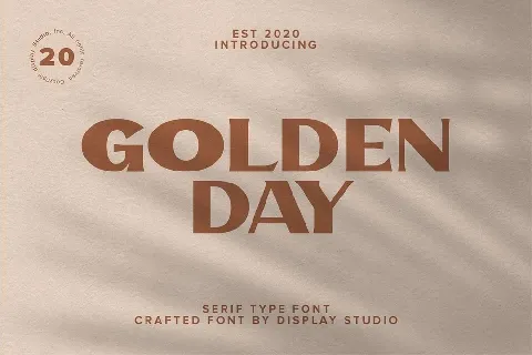 Golden Day font
