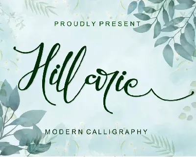 Hillarie - Personal Use font