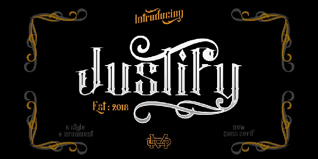 Justify font