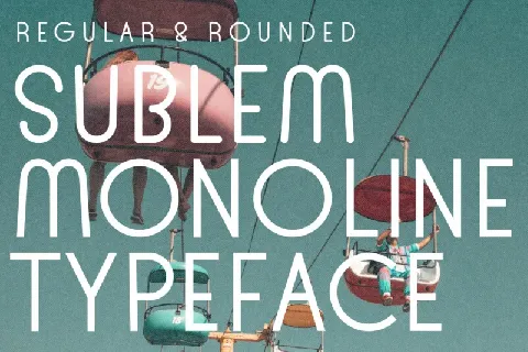 Sublem Monoline font