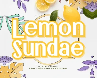 Lemon Sundae font