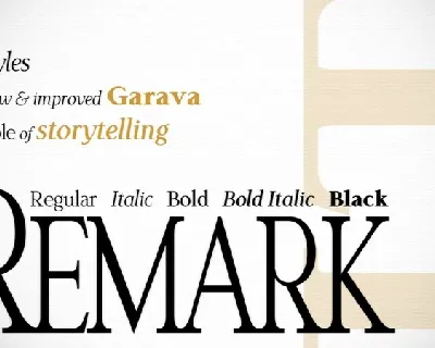 LT Remark font