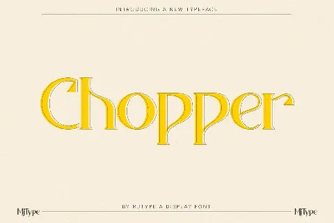 Chopper font