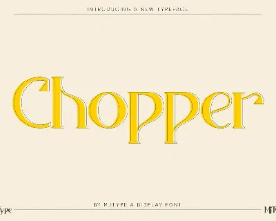 Chopper font