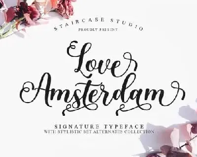 Love Amsterdam Calligraphy font