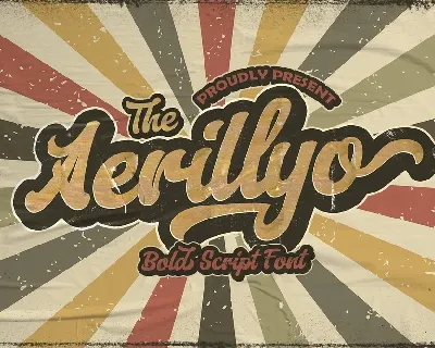 Aerillyo Retro Bold Script font