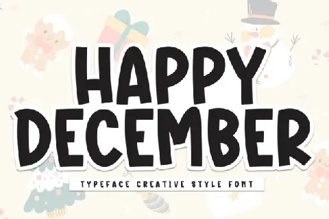 Happy December Display font