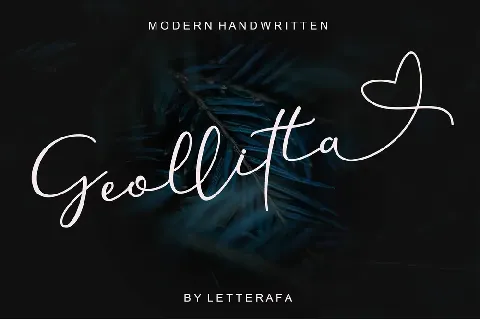 Geollitta - Personal Use font