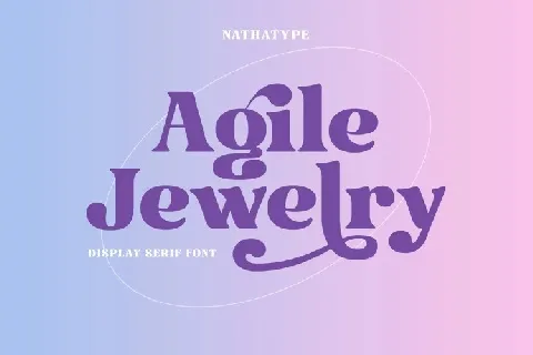 Agile Jewelry font