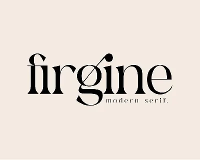 Firgine font