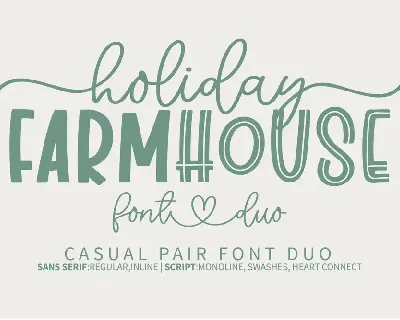 Holiday Farmhouse font