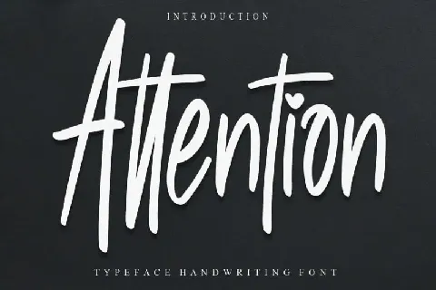 Attention Script font