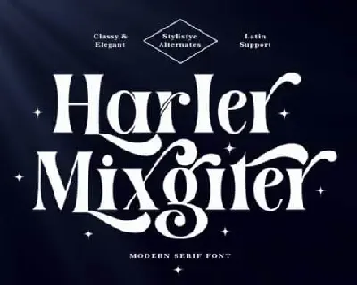 Harler Mixgiter Serif font