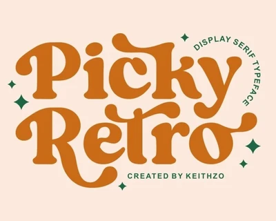 Picky Retro font