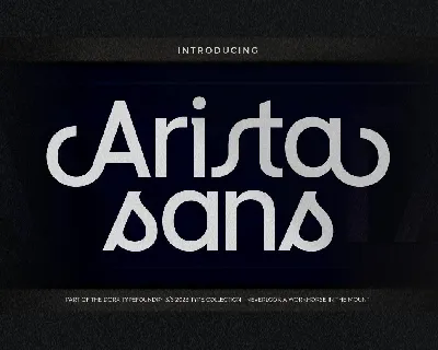 Arista Sans font