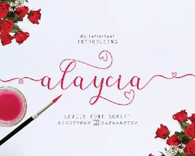 Alaycia Calligraphy font