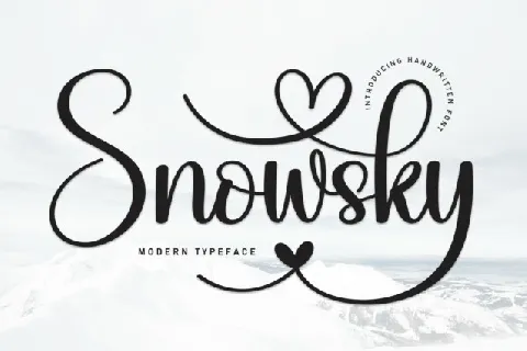 Snowsky Script font