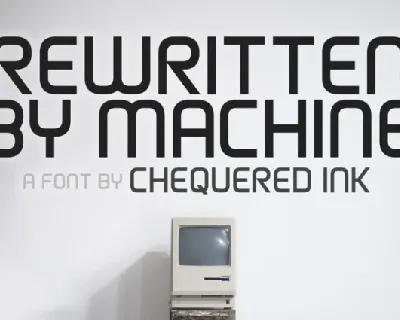 Rewritten By Machine font