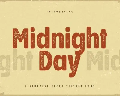 Midnight Day font