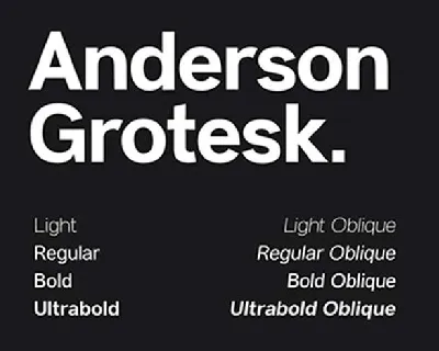 Anderson Grotesk Family font