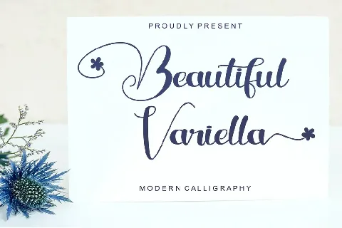 Beautiful Variella font