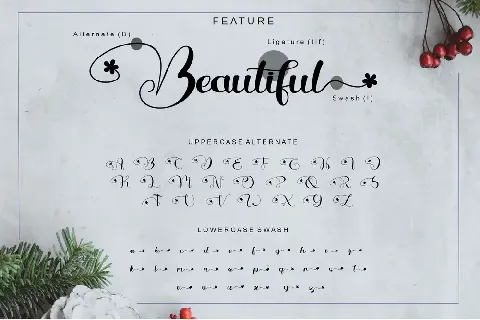 Beautiful Variella font