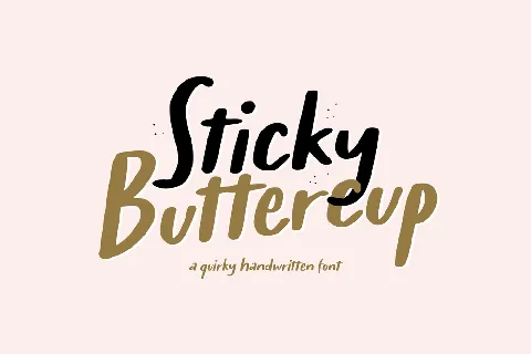 Sticky Buttercup Demo font