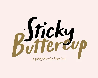 Sticky Buttercup Demo font