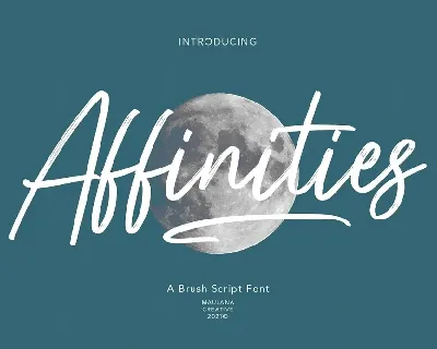 Affinities font