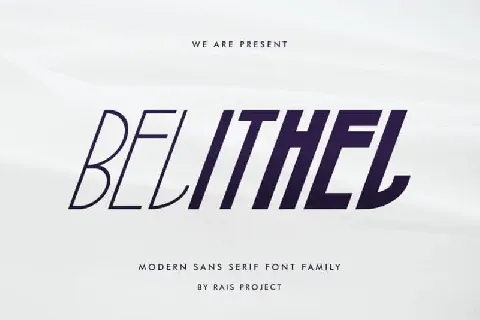 Belithel Sans Serif font