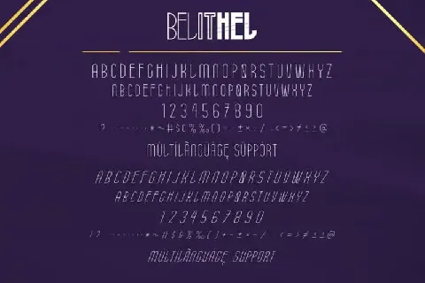 Belithel Sans Serif font