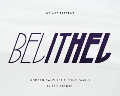 Belithel Sans Serif font