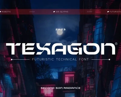 SS Texagon font