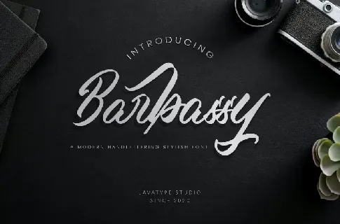 Barbassy Modern Handwritten font