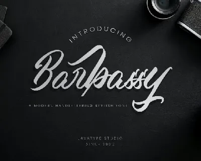 Barbassy Modern Handwritten font