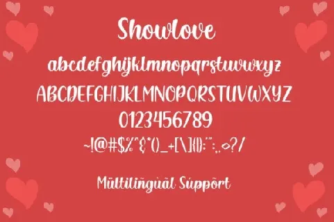 Showlove Script font