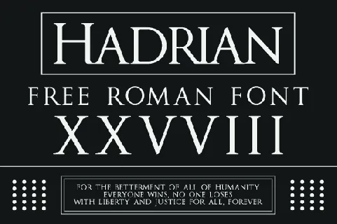 Hadrian Typeface font