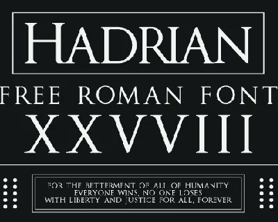 Hadrian Typeface font