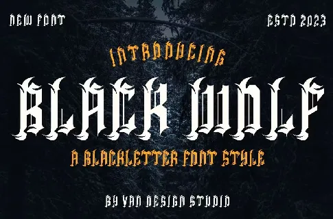 Black Wolf font