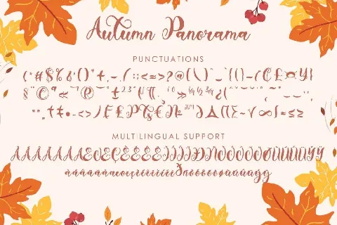 Autumn Panorama font