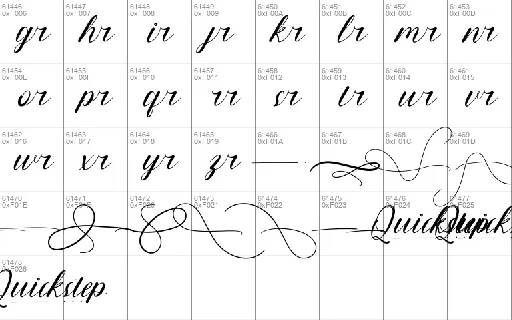 Quickstep Demo font