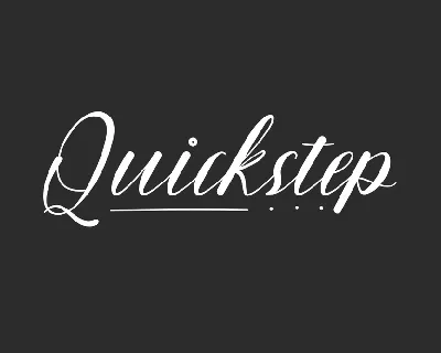 Quickstep Demo font