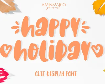 Happy Holiday font