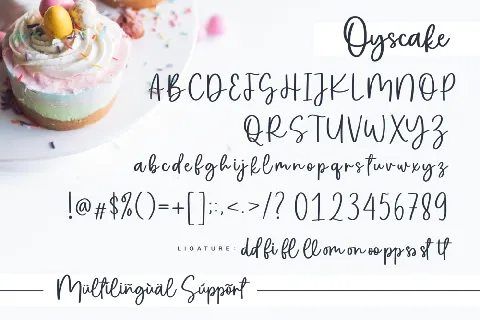 Oyscake Demo font