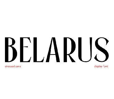 Belarus font