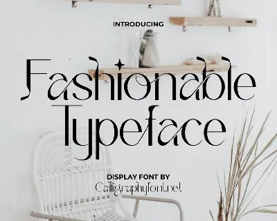 Fashionable font