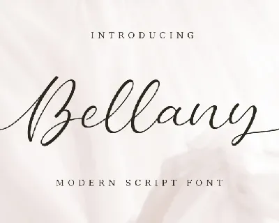Bellany Script font
